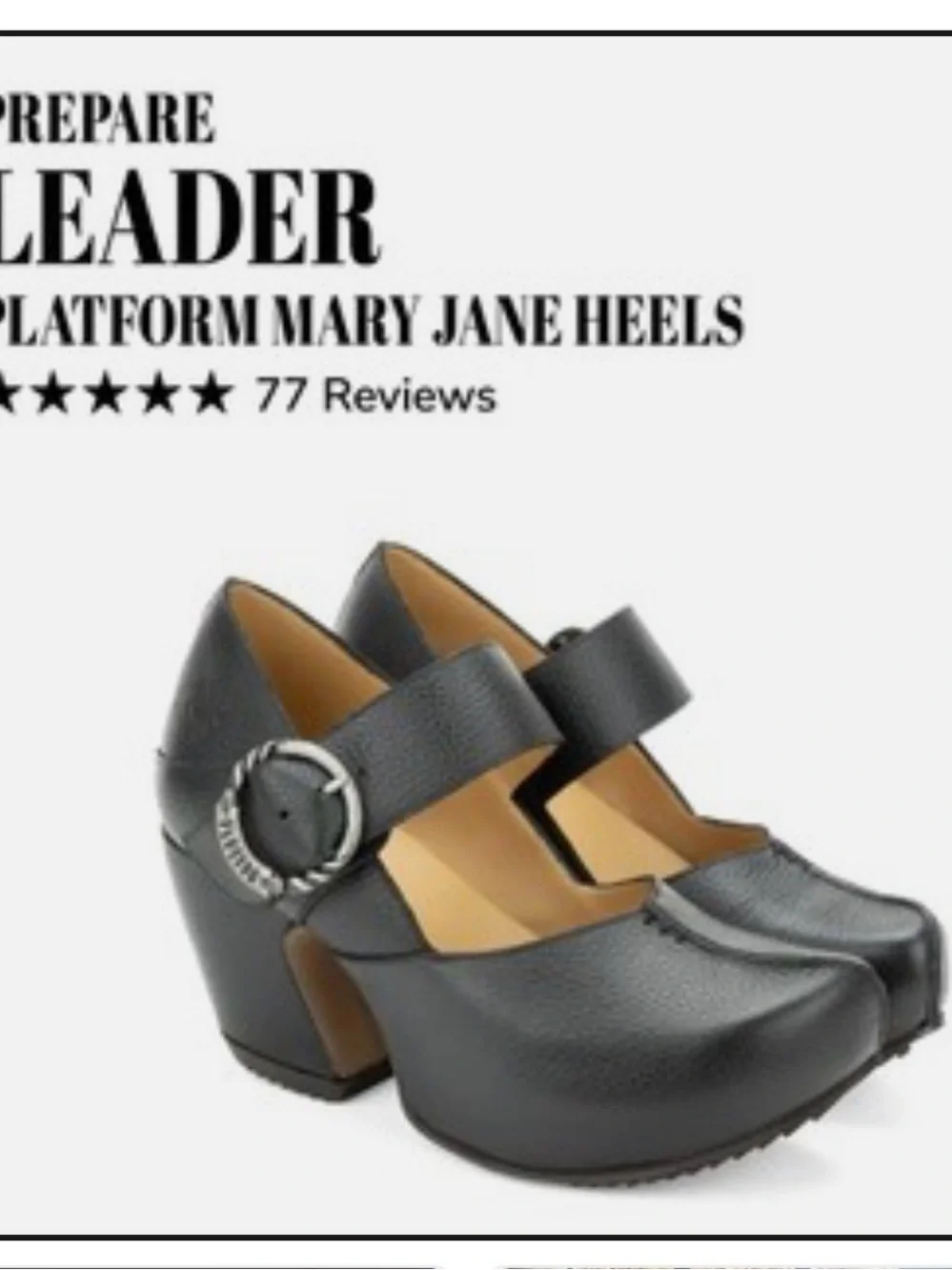 Fluevog Leader Platform Mary Janes